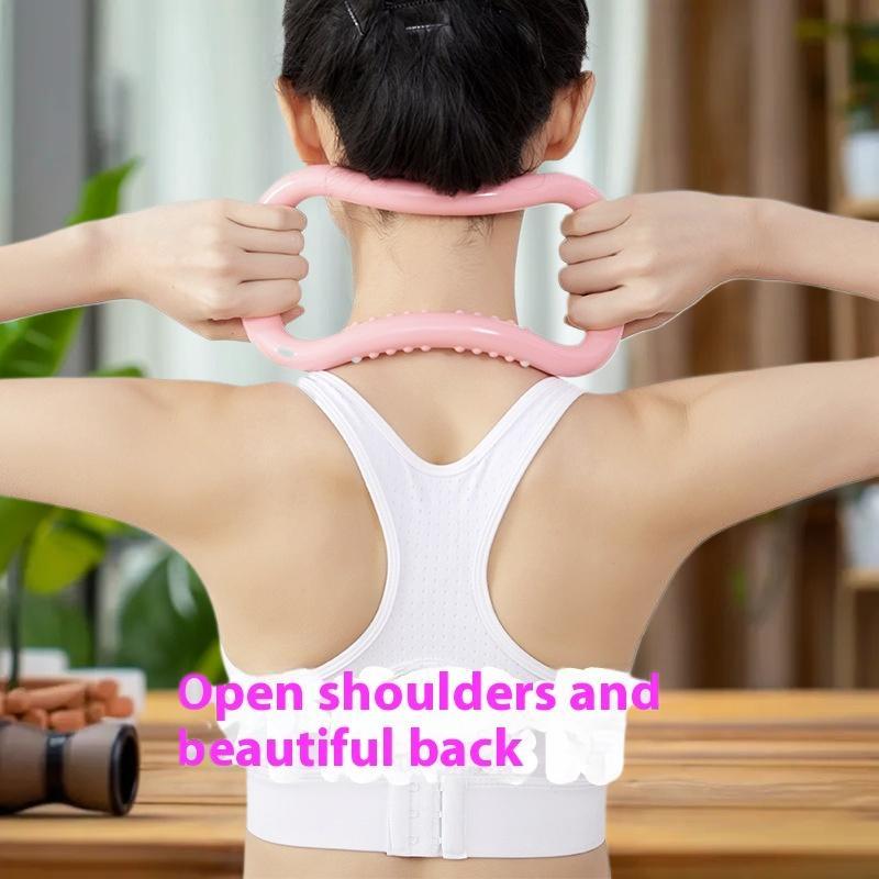 Pilates Yoga Resistance Ring - วงแหวนออกกำลังกาย, อุปกรณ์พิลาทิสและโยคะสำหรับใช้ที่บ้าน, อุปกรณ์เสริมสร้างความแข็งแรงและนวดพังผืดสำหรับผู้หญิง