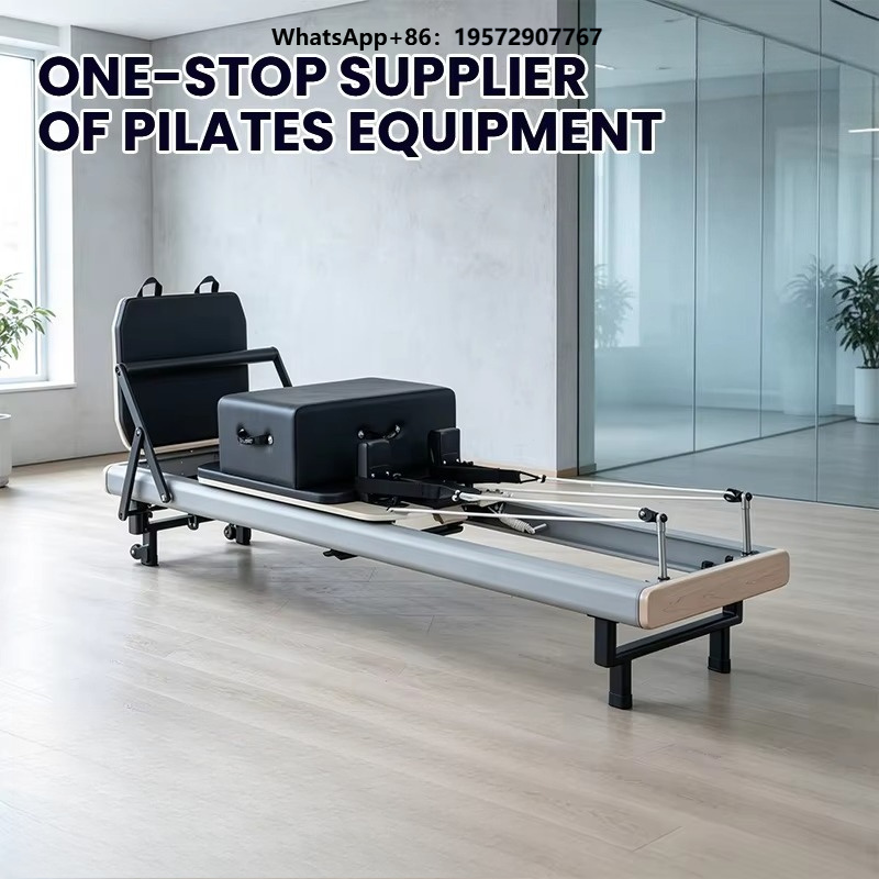 Pilates Yoga Home - เตียงพิลาทิส รีฟอร์มเมอร์ อลูมิเนียมเกรดเชิงพาณิชย์ สำหรับสตูดิโอฟิตเนสที่บ้าน โยคะ และออกกำลังกาย