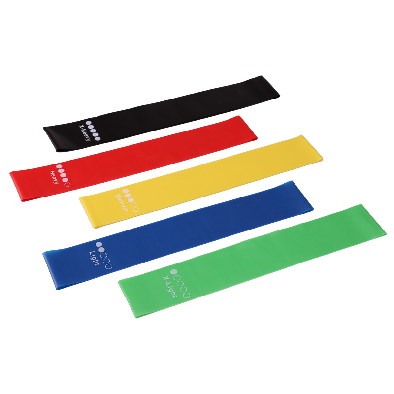 Pilates Yoga Resistance Ring - 5 ชิ้นฟิตเนสแถบยืดหยุ่นความต้านทานวงโยคะการออกกําลังกายการฝึกอบรมยิมฟิตเนสกีฬาแหวนกีฬา Crossfit แถบต้านทาน