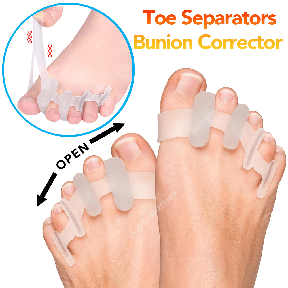 Toe Separator Silicon - 1 คู่ซิลิโคน Toe Separator Bunion Corrector