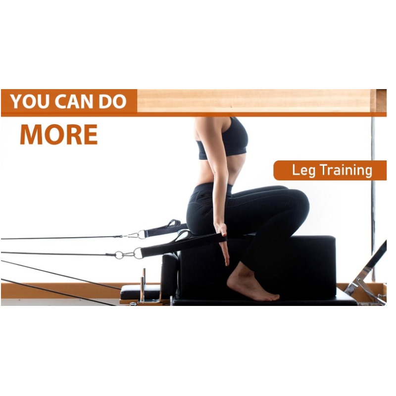 Pilates Yoga Resistance Ring - สายรัดข้อเท้าแบบวงแหวนคู่สำหรับโยคะ พิลาทิส อุปกรณ์เสริมสำหรับออกกำลังกาย สายรัดยืดหยุ่นสำหรับพิลาทิส สายรัดต้านทาน สายยางยืด