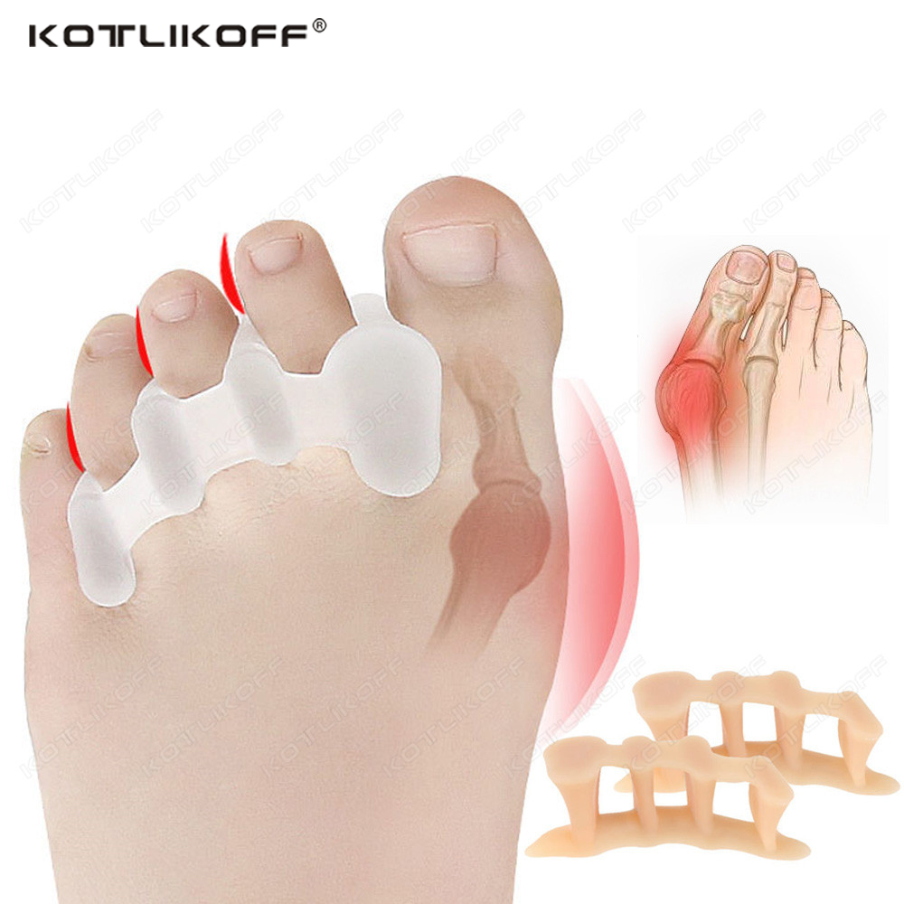 Toe Separator Silicon - Toe ป้องกันนิ้วเท้าแยกซิลิโคน Bunion Hallux Valgus Toe