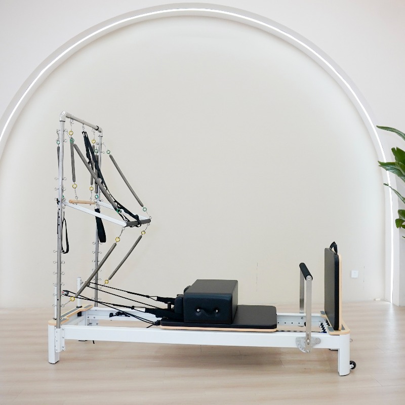 Pilates Yoga Home - YTYIN เครื่องพิลาทิส รีฟอร์มเมอร์ อลูมิเนียมแบบครึ่งทาวเวอร์ สำหรับยิมในบ้านและเชิงพาณิชย์ ทนทาน
