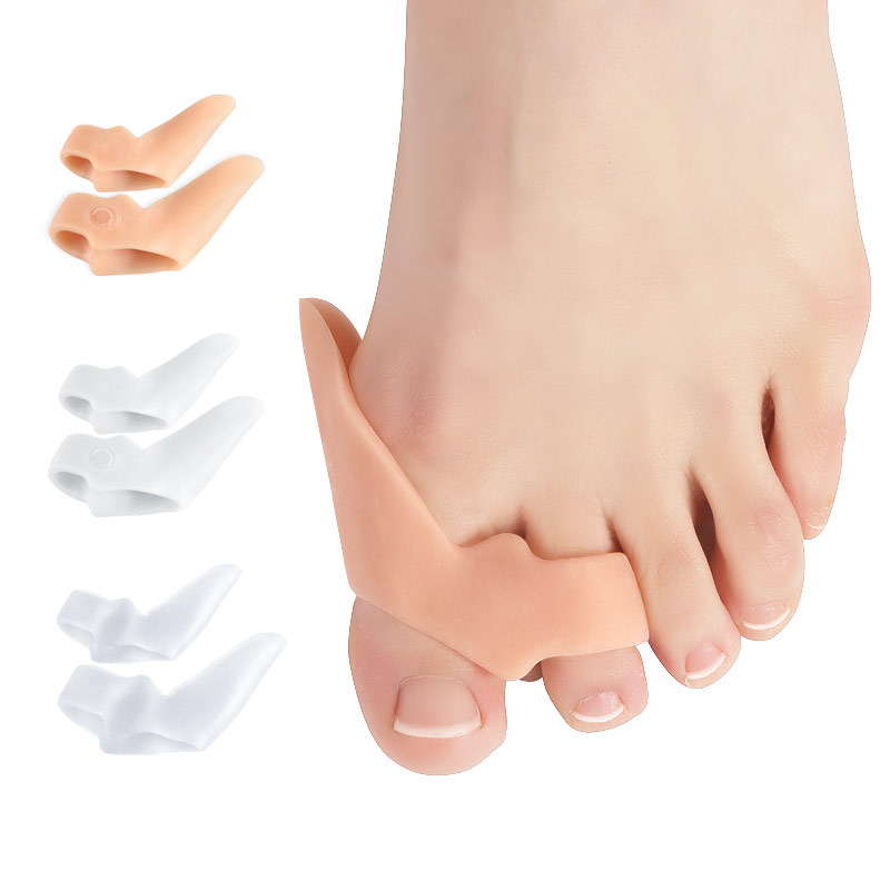 Toe Separator Silicon - 1คู่ซิลิโคนเจลเท้า Care เครื่องมือค้อนนิ้วเท้าแยก Thumb Interdigital Bunion