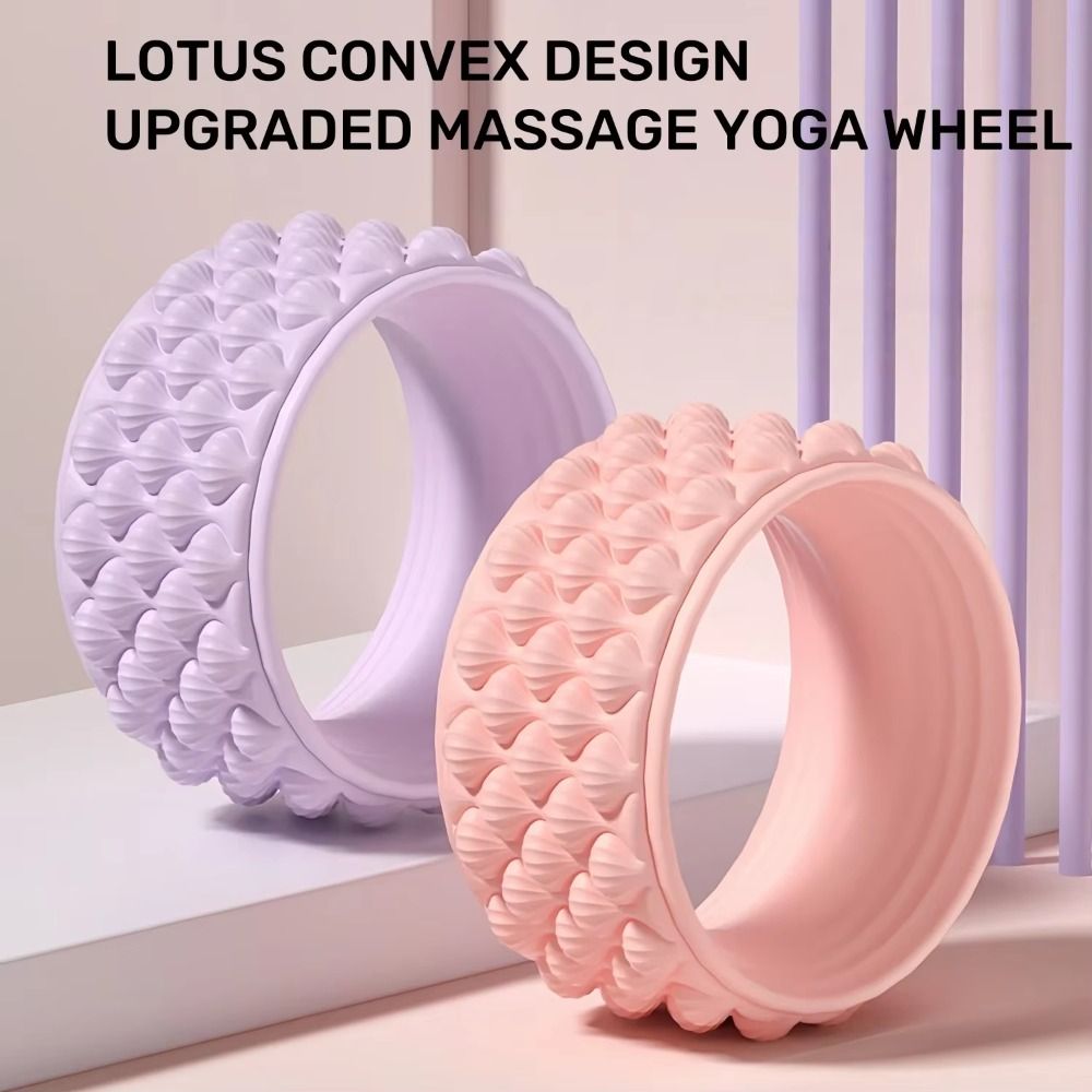 Pilates Yoga Resistance Ring - วงล้อโยคะซิลิโคนแบบหนาสองชั้น อุปกรณ์ฝึกสำหรับผู้เริ่มต้น วงแหวนพิลาทิส ทนทานต่อการสึกหรอ ลูกกลิ้งนวด ใช้ในบ้าน