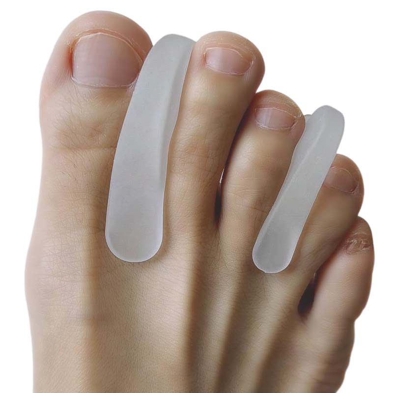 Toe Separator Silicon - อุปกรณ์ดูแลเท้า1คู่อุปกรณ์แยกนิ้วเท้าเจลนิ้วเท้าอุปกรณ์แก้ไขข้อต่อนิ้วเท้าซิลิโคนอุปกรณ์ยืดตรง