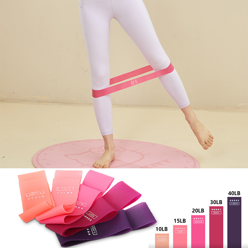 Pilates Yoga Resistance Ring - กีฬาโยคะความต้านทานวงเพาะกายออกกําลังกาย Squat ฟิตเนสออกกําลังกายพิลาทิสยืดหยุ่นแบนความตึงเครียดเชือกแหวน