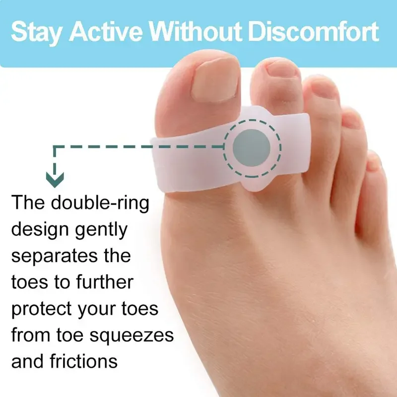 Toe Separator Silicon - Bunion Corrector 1 คู่ - เครื่องแยกนิ้วเท้าซิลิโคนระบายอากาศได้สบายสําหรับผู้ชายผู้หญิง