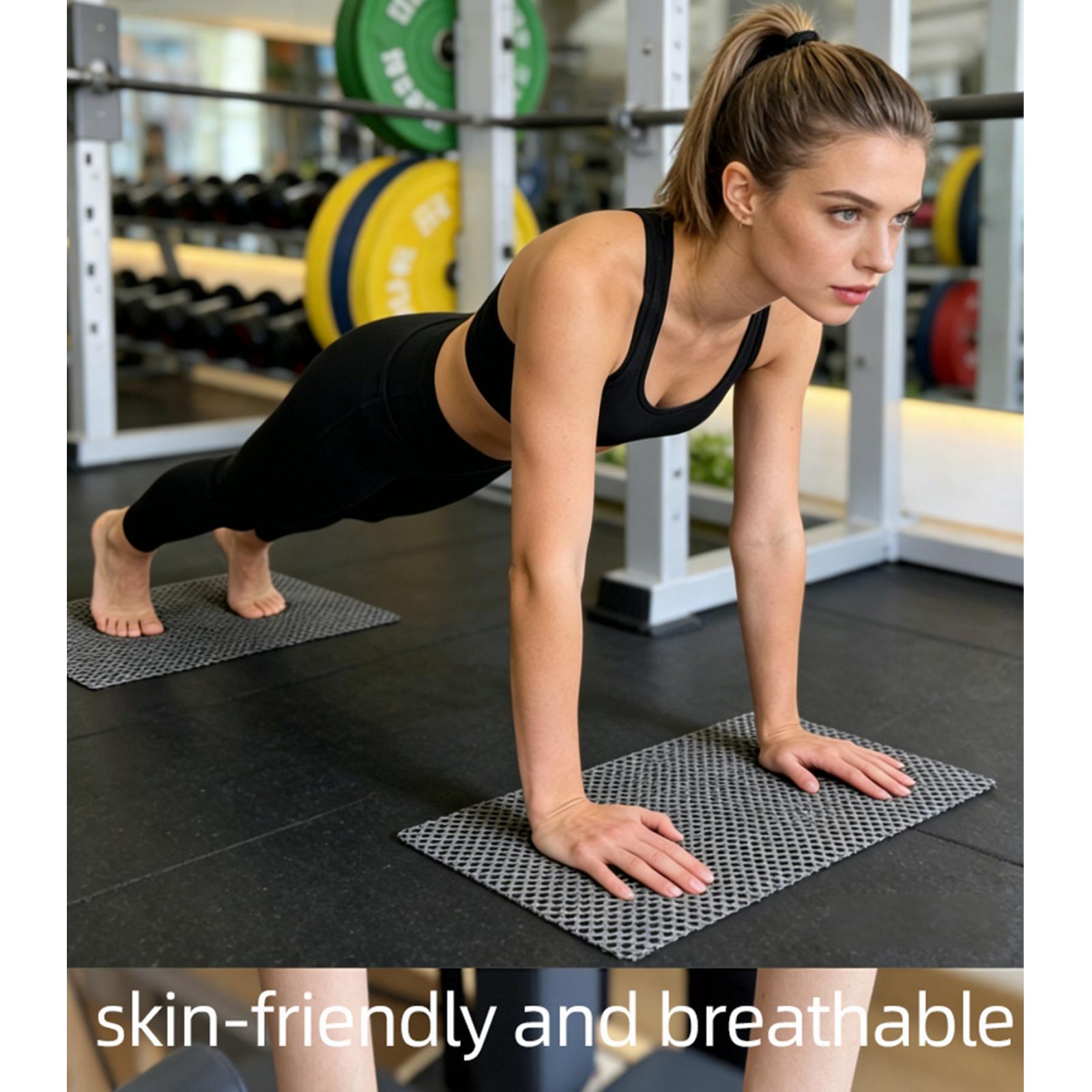 Pilates Yoga Home - แผ่นรองกันลื่นสำหรับพิลาทิส 2 ชิ้น/ชุด ทำจาก PVC คุณภาพดี