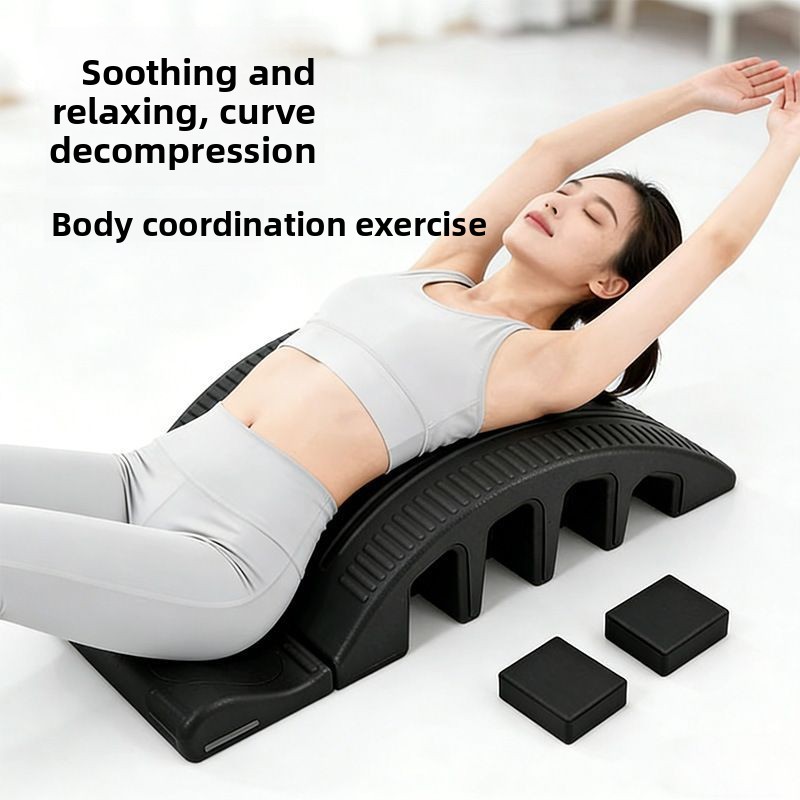 Pilates Yoga Stretching - อุปกรณ์ปรับปรุงกระดูกสันหลังพิลาทิส, ยืดหลังส่วนเอว, ออกกำลังกายหลังส่วนเอว, อุปกรณ์โยคะ, เครื่องบริหารหลัง, ฟิตเนสและสร้างกล้ามเนื้อ