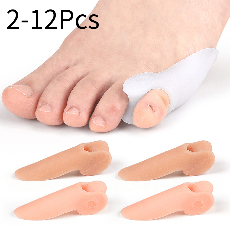 Toe Separator Silicon - 2/4/6/8/10/12Pcs เจล Pinky Bunion Corrector Little