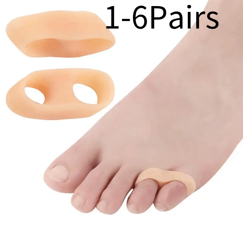 Toe Separator Silicon - 1/2/3/4/5/6 คู่เจลนิ้วมือ Protector ข้าวโพด Corrector HAMMER