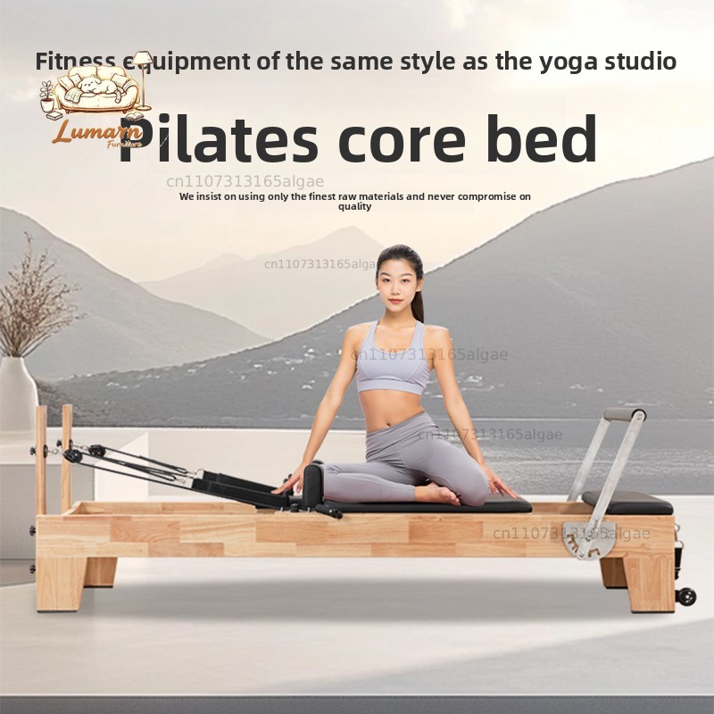 Pilates Yoga Same - ชุดเตียงพิลาทิสขนาดใหญ่ 5 ชิ้น, สตูดิโอโยคะไม้สำหรับใช้ในบ้าน, รุ่นเดียวกัน, สำหรับเทรนเนอร์ส่วนตัวเชิงพาณิชย์