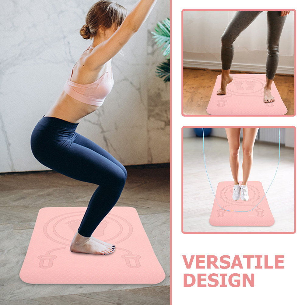 แผ่นรองกระโดดเชือกแบบพกพา TPE  - Pilates Yoga Mat Thickness บทวิจารณ์และราคา