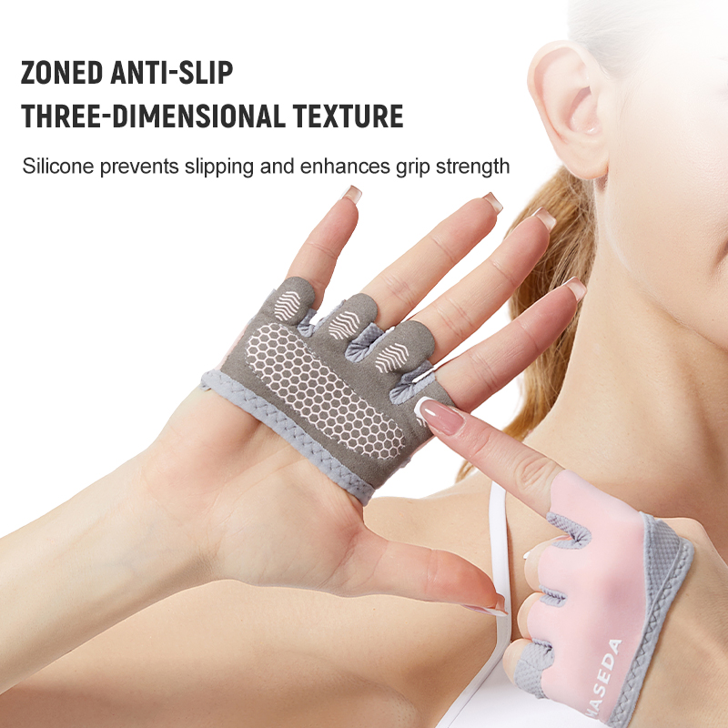 ถุงมือฟิตเนสแบบไร้นิ้วคู่หนึ่ง - Pilates With Yoga บทวิจารณ์และราคา