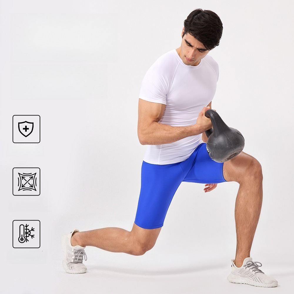 กางเกงโยคะขาสั้นผู้ชาย 5 นิ้ว  - Pilates Yoga Stretching บทวิจารณ์และราคา