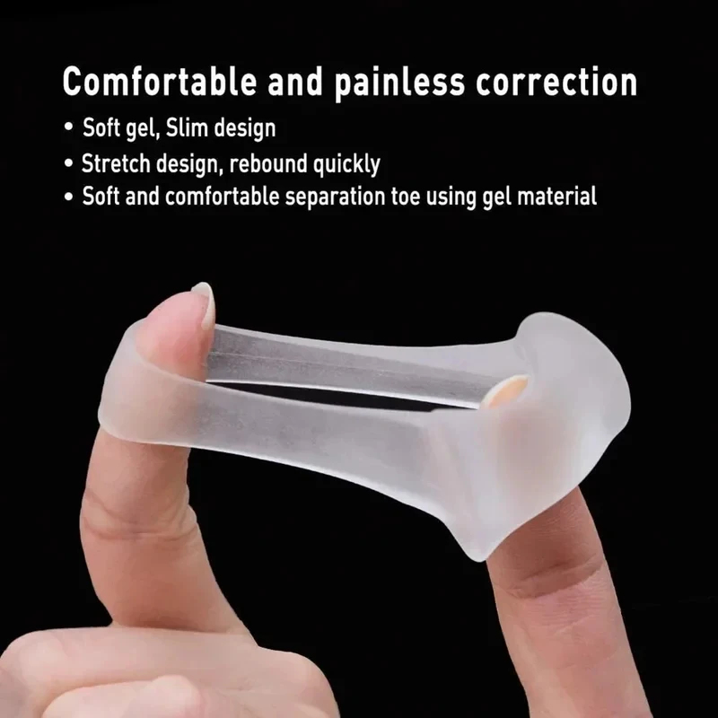 แผ่นแยกนิ้วเท้า 1-6 ชิ้น อุปกร - Toe Separator Silicon บทวิจารณ์และราคา
