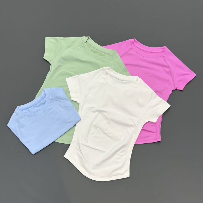เสื้อโยคะแขนสั้นไร้ตะเข็บสำหรั - Pilates Yoga Top บทวิจารณ์และราคา