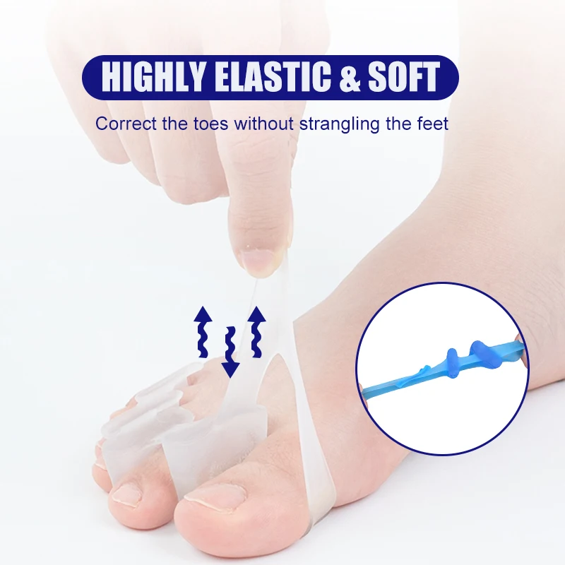 1 คู่ซิลิโคน Toe Separator Bun - Toe Separator Silicon บทวิจารณ์และราคา