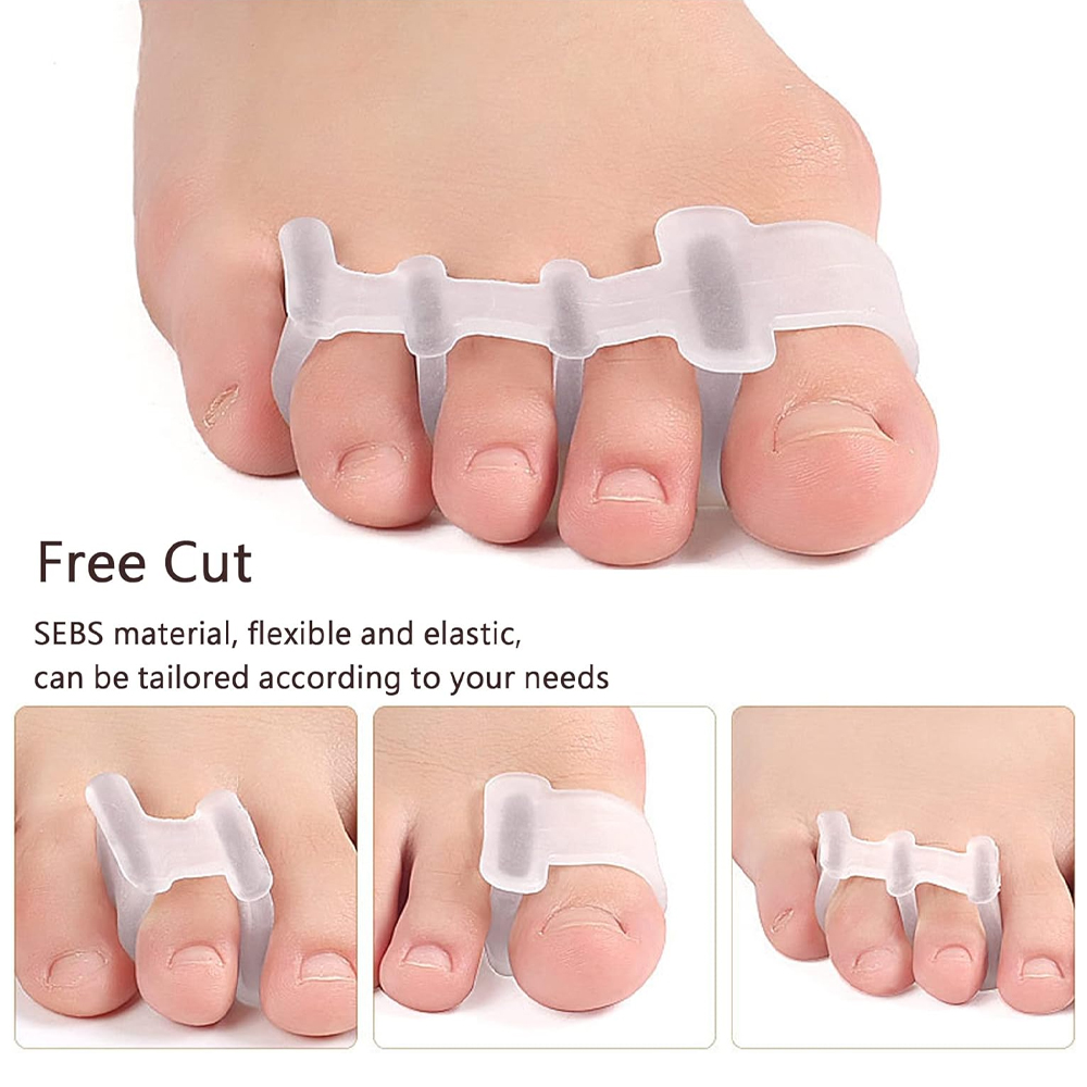 1 คู่ซิลิโคน Toe Separator Bun - Toe Separator Silicon บทวิจารณ์และราคา