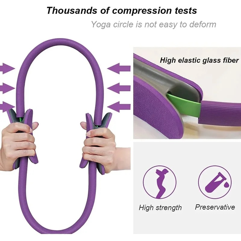 1 ชิ้น วงแหวนโยคะพิลาทิสกันลื่ - Pilates Yoga Resistance Ring บทวิจารณ์และราคา