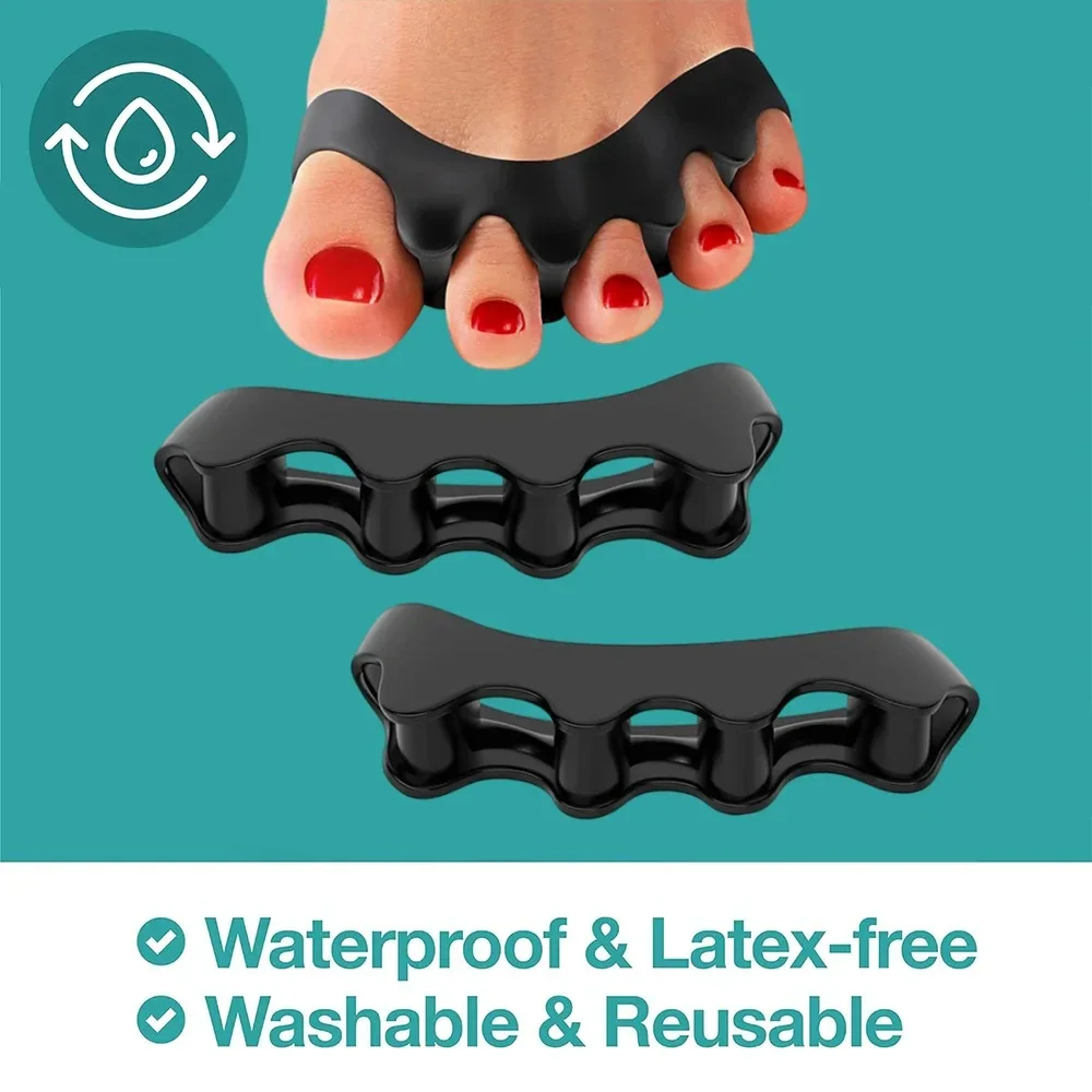 ตัวแยกนิ้วเท้าซิลิโคนแบบใช้ซ้ำ - Toe Separator Silicon บทวิจารณ์และราคา