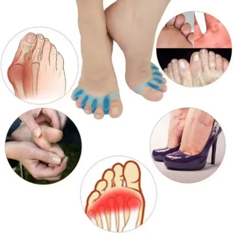 ตัวแยกนิ้วเท้าซิลิโคนแบบใช้ซ้ำ - Toe Separator Silicon บทวิจารณ์และราคา