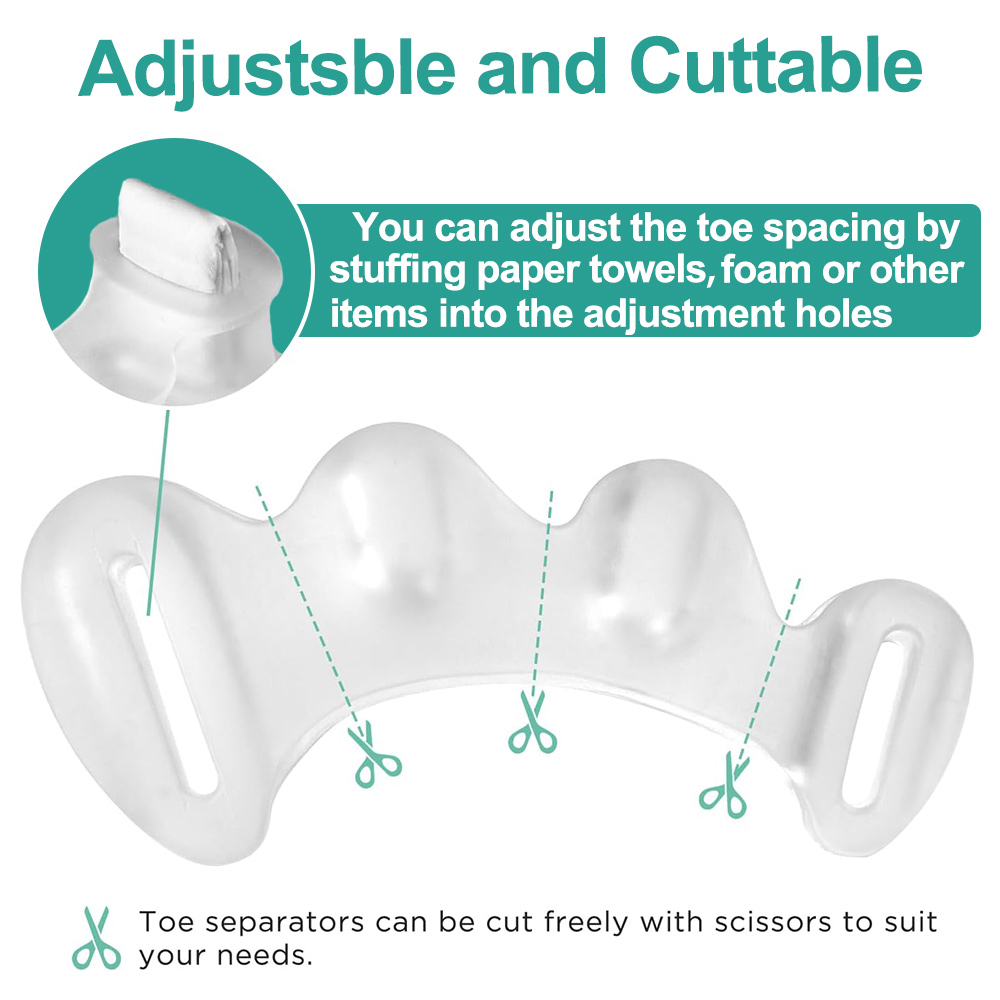 1 คู่เจลซิลิโคนนิ้วเท้าแยก 3 ห - Toe Separator Silicon บทวิจารณ์และราคา