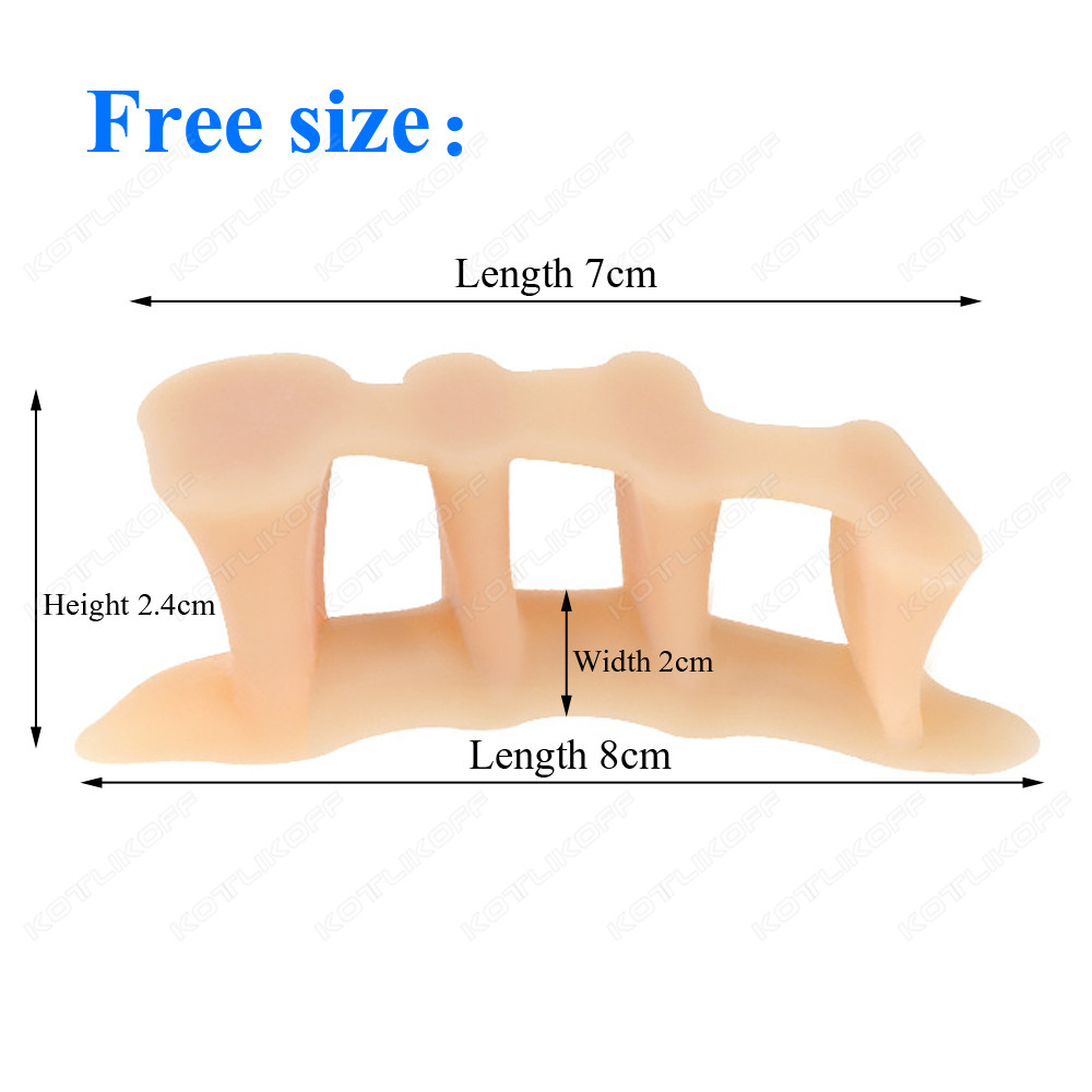 Toe ป้องกันนิ้วเท้าแยกซิลิโคน  - Toe Separator Silicon บทวิจารณ์และราคา