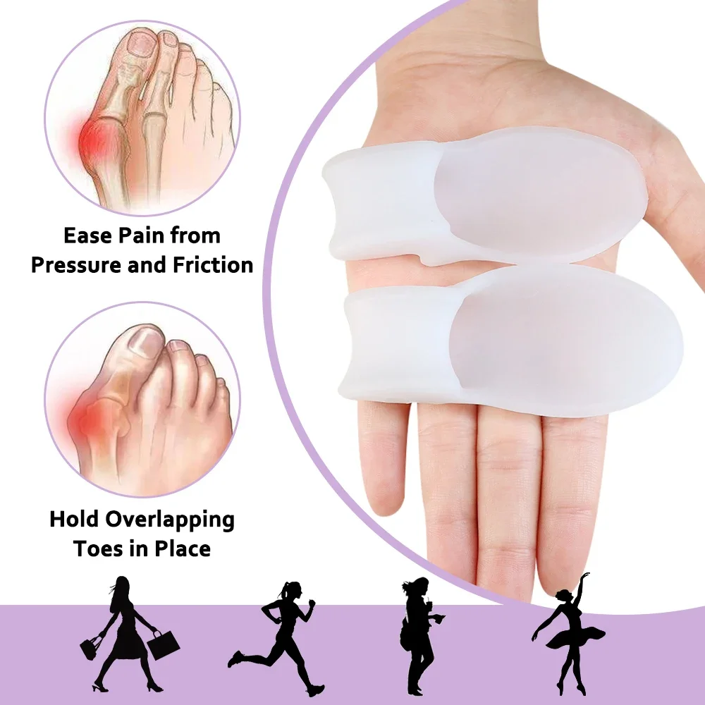 เจลรองนิ้วเท้า 2/4/8 ชิ้น สำหร - Toe Separator Silicon บทวิจารณ์และราคา