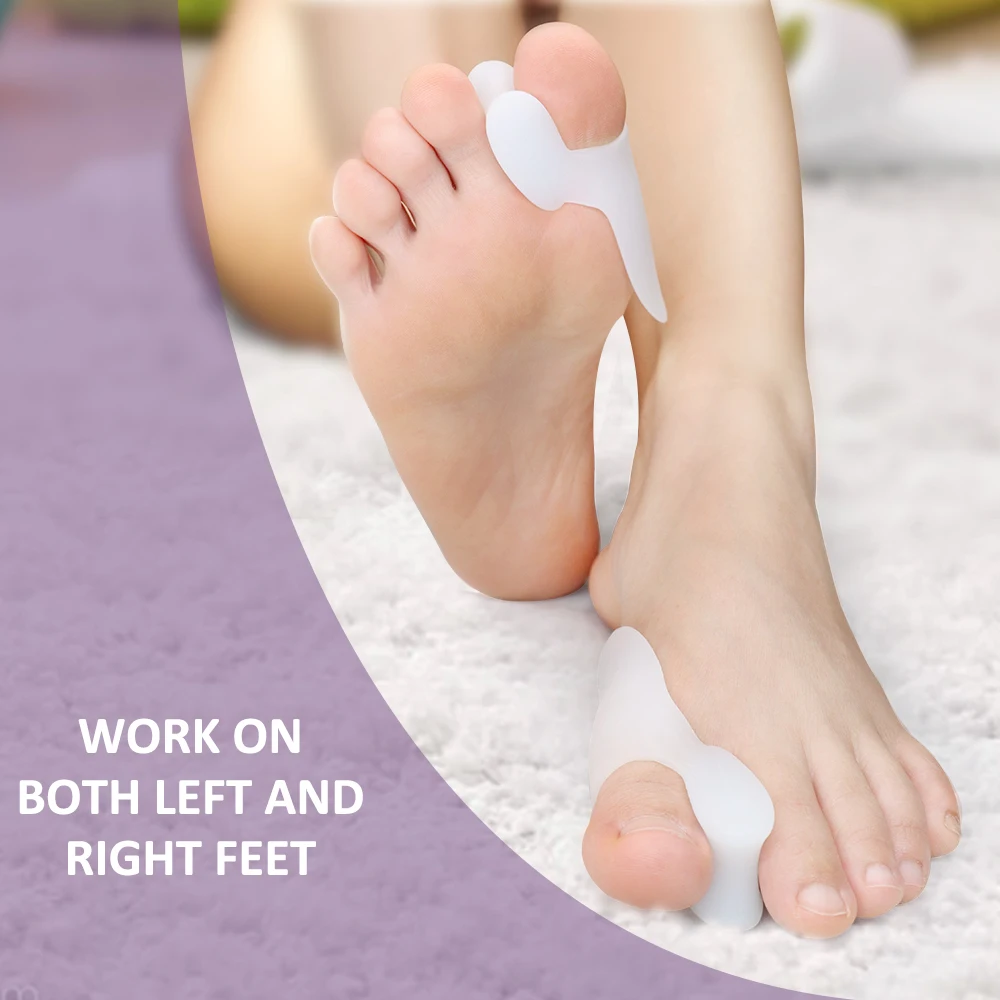 เจลรองนิ้วเท้า 2/4/8 ชิ้น สำหร - Toe Separator Silicon บทวิจารณ์และราคา