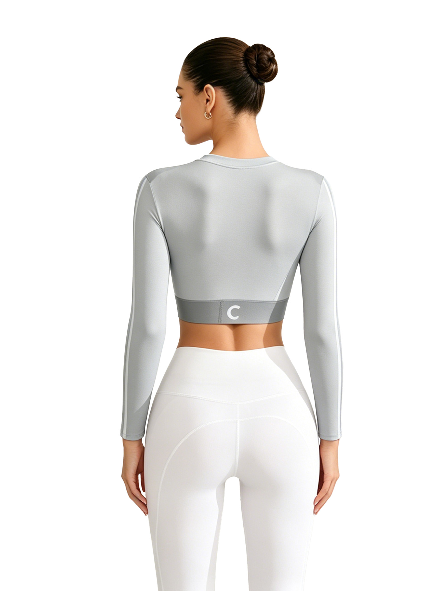 เสื้อครอปโยคะแขนยาวสำหรับผู้หญ - Pilates Yoga Top บทวิจารณ์และราคา