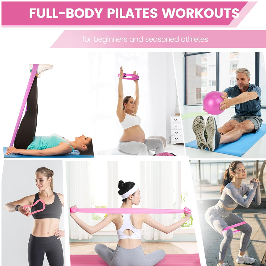 ชุดอุปกรณ์ออกกำลังกายที่บ้าน 5 - Pilates Yoga Resistance Ring บทวิจารณ์และราคา