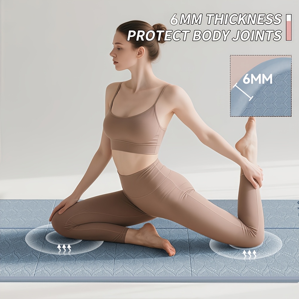 เสื่อโยคะแบบพับได้หนาพิเศษกันล - Pilates Yoga Mat Thickness บทวิจารณ์และราคา