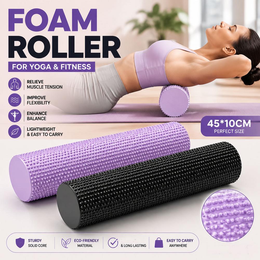 ลูกกลิ้งโฟมโยคะ EVA ความหนาแน่ - Pilates Yoga Home บทวิจารณ์และราคา