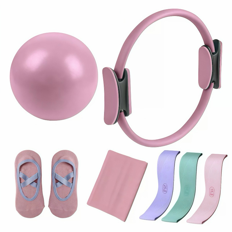 ชุดพิลาทิส 5 ชิ้น ประกอบด้วย ล - Pilates Yoga Resistance Ring บทวิจารณ์และราคา