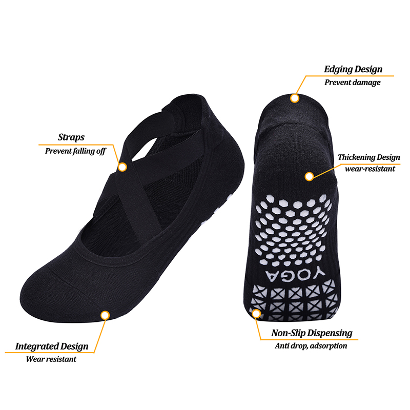 ถุงเท้าโยคะกันลื่นสำหรับผู้หญิ - Pilates With Yoga บทวิจารณ์และราคา