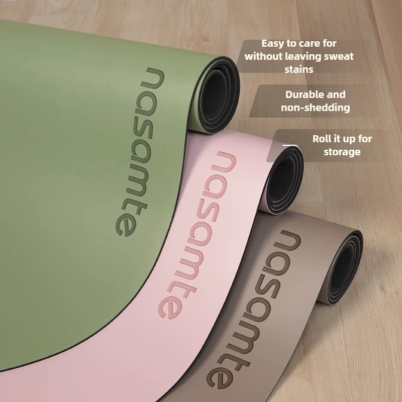 เสื่อโยคะกันลื่นยางสีบริสุทธิ์ - Pilates Yoga Mat Thickness บทวิจารณ์และราคา