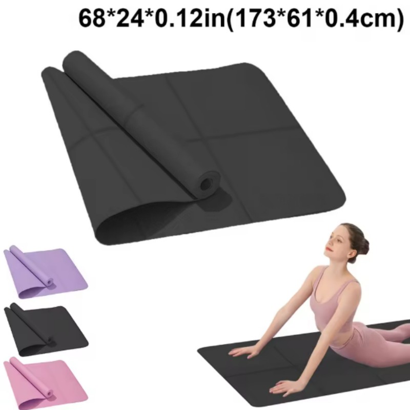 เสื่อโยคะกันลื่นสำหรับกีฬาและฟ - Pilates Yoga Mat Thickness บทวิจารณ์และราคา