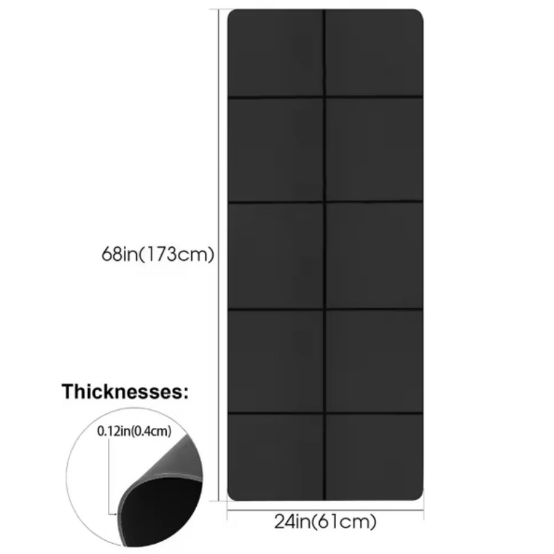 เสื่อโยคะกันลื่นสำหรับกีฬาและฟ - Pilates Yoga Mat Thickness บทวิจารณ์และราคา