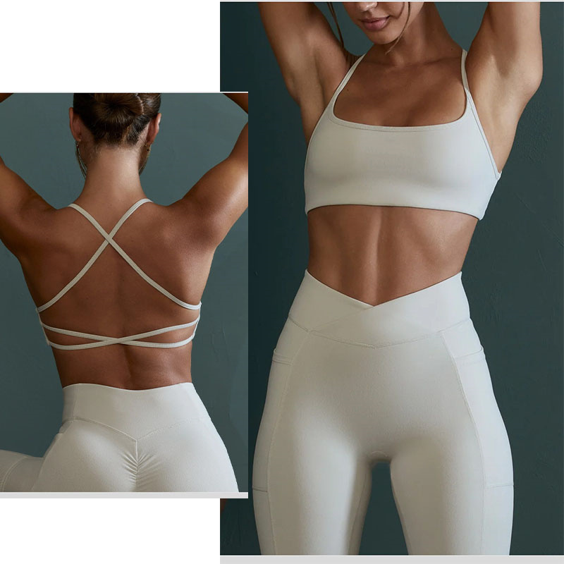 Aiithuug Crisscross กลับโยคะ B - Pilates Yoga Top บทวิจารณ์และราคา