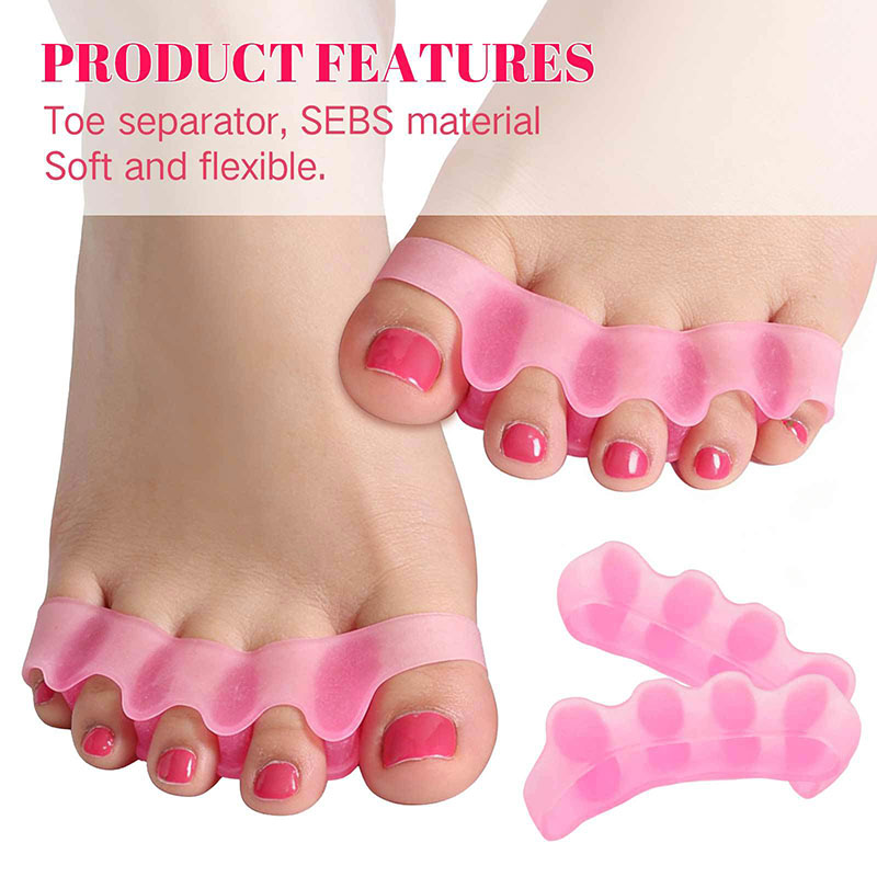 แผ่นซิลิโคนแยกนิ้วเท้า 1 คู่ ส - Toe Separator Silicon บทวิจารณ์และราคา