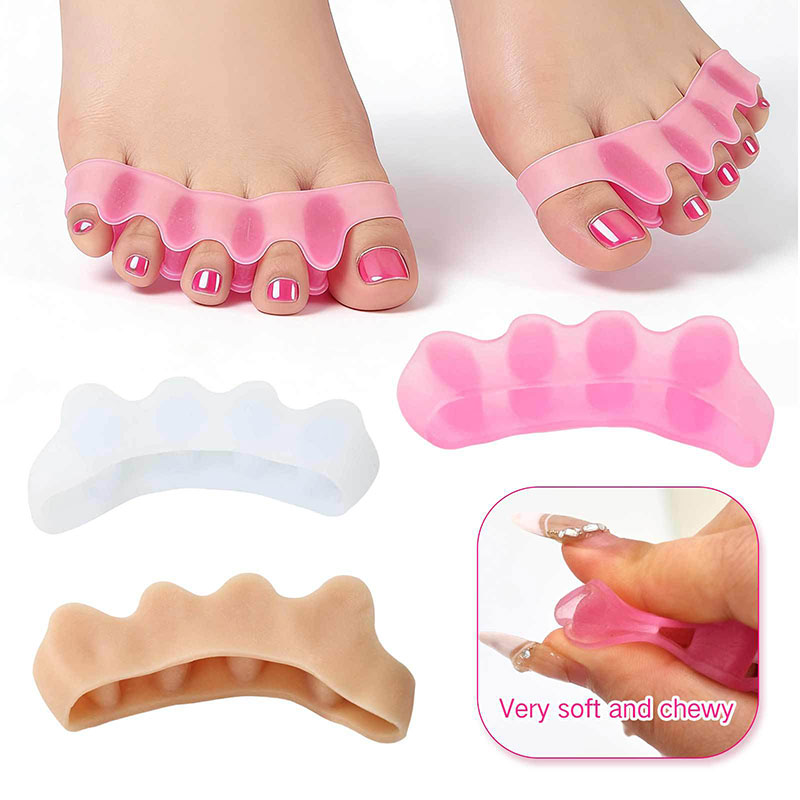 แผ่นซิลิโคนแยกนิ้วเท้า 1 คู่ ส - Toe Separator Silicon บทวิจารณ์และราคา