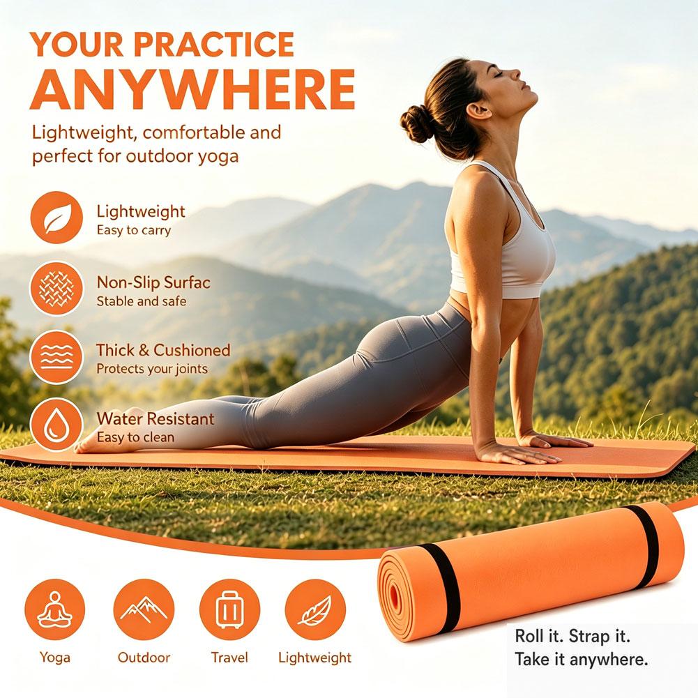 1/2 ชิ้นเสื่อโยคะหนา เสื่อโยคะ - Pilates Yoga Mat Thickness บทวิจารณ์และราคา