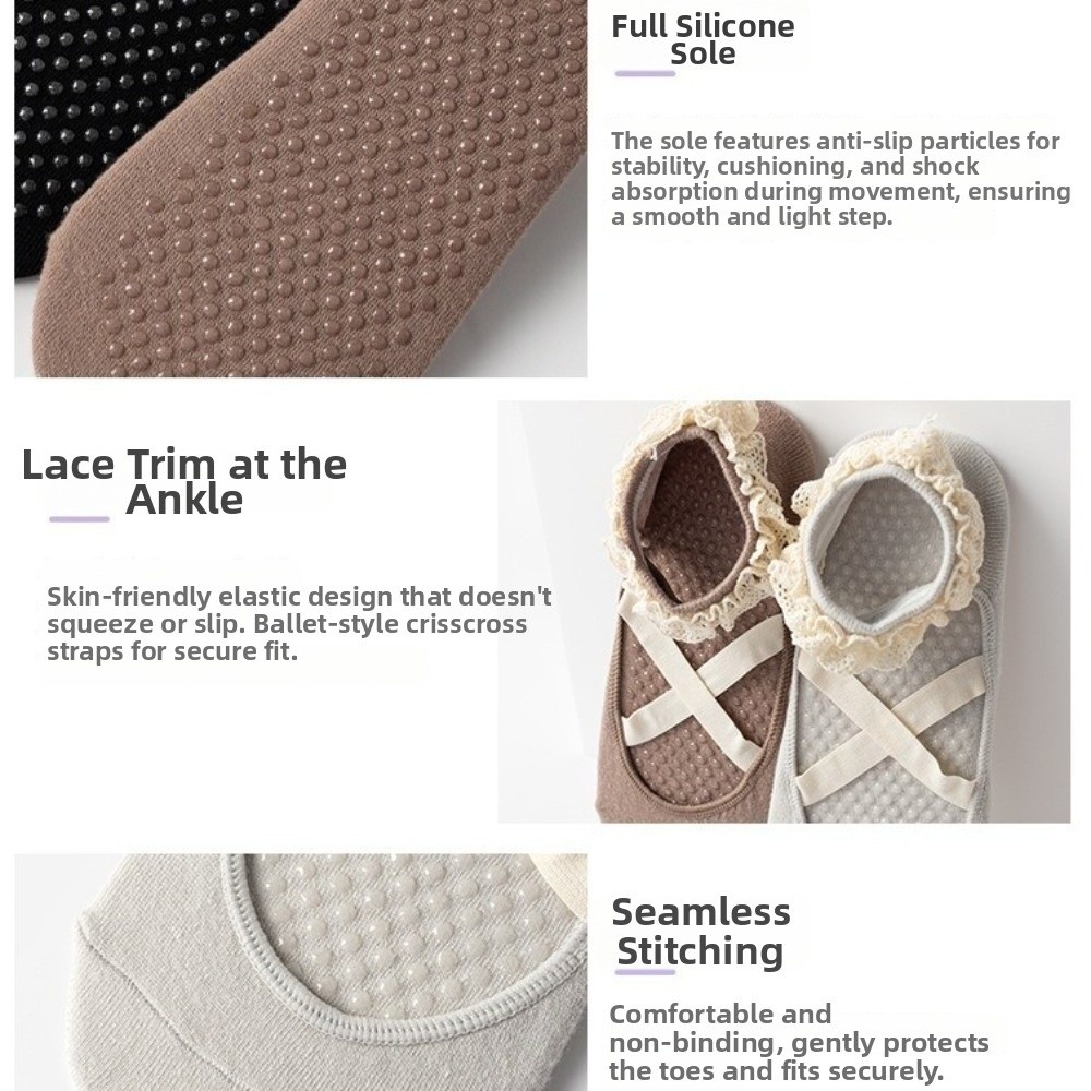 ถุงเท้าโยคะกันลื่นแบบใหม่ แต่ง - Pilates Ankle Strap บทวิจารณ์และราคา