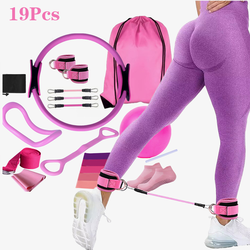 ชุดอุปกรณ์โยคะพิลาทิส 19 ชิ้น  - Pilates Ankle Strap บทวิจารณ์และราคา