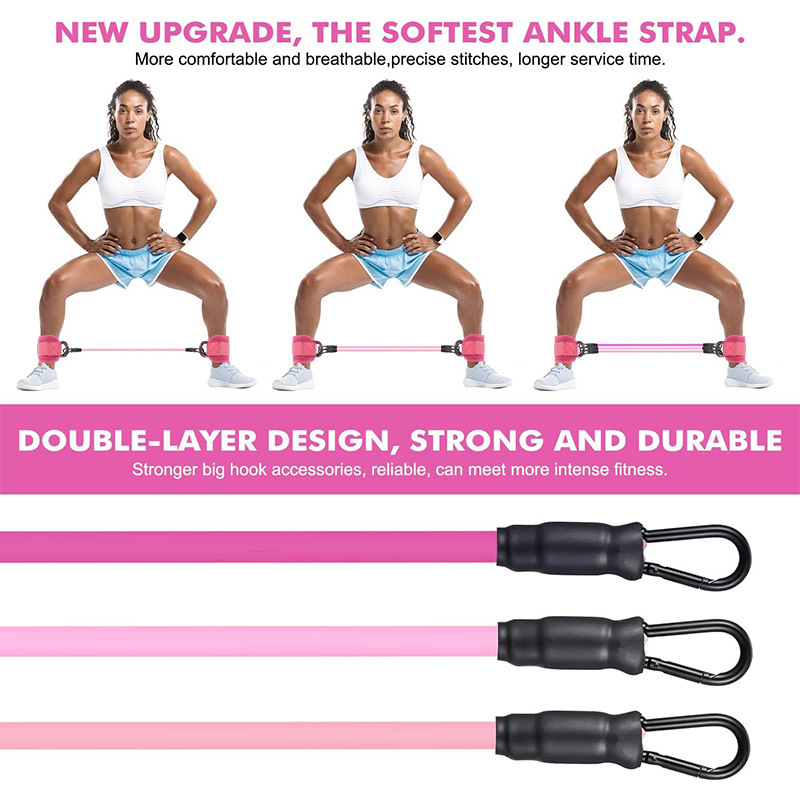 ชุดอุปกรณ์โยคะพิลาทิส 19 ชิ้น  - Pilates Ankle Strap บทวิจารณ์และราคา